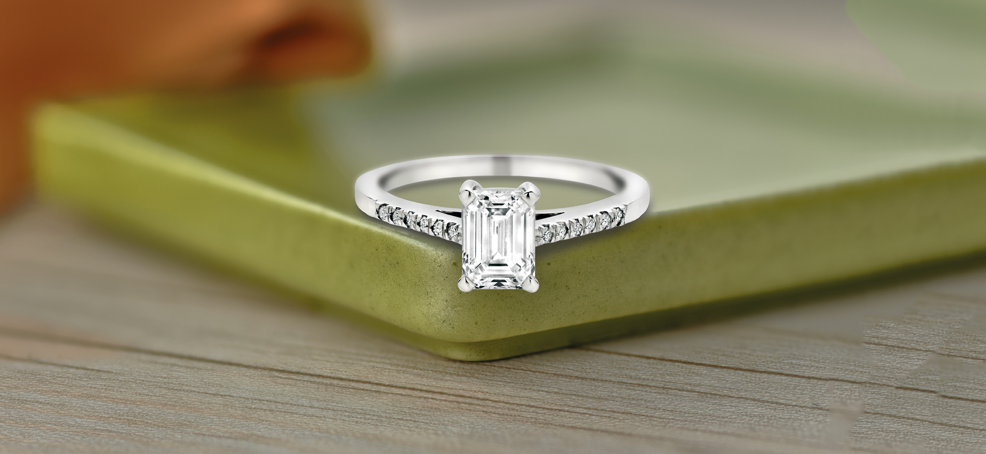 Emerald Cut Diamond Rings